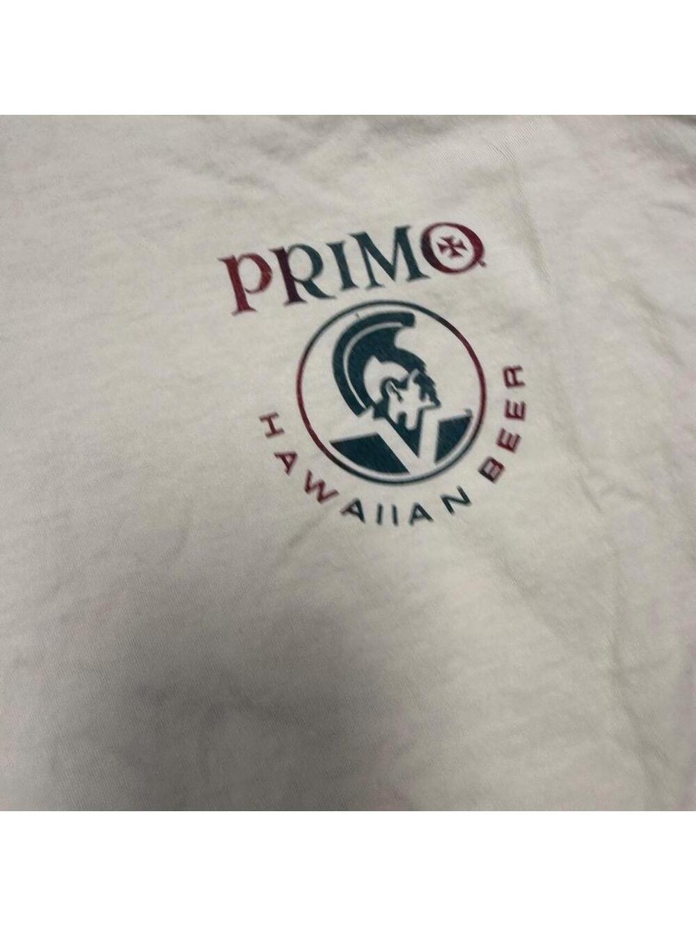 Vintage Primo Hawaiian Beer Cotton T-Shirt with logo